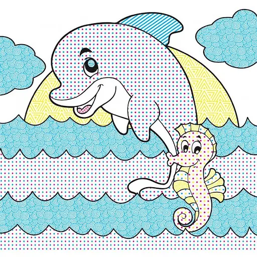 Водные раскраски Волшебная раскраска Морские приключения 757166, 4 картинки - фото 2