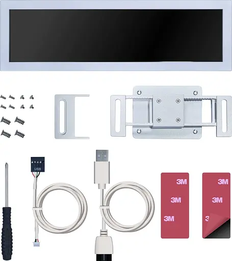 Екран LIAN LI 8.8quot; Universal Screen Mount, White - фото 4