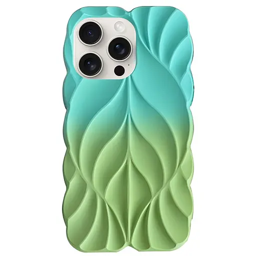 Чохол Epik TPU Leaf для Apple iPhone 16 Pro 6.3 Marine Green/Mint