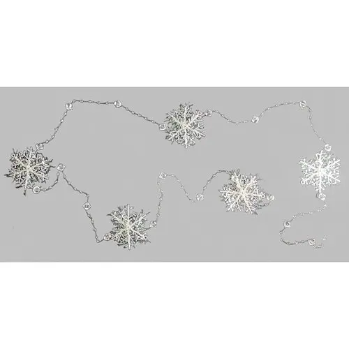 Гирлянда Снежинка белая - фото 1