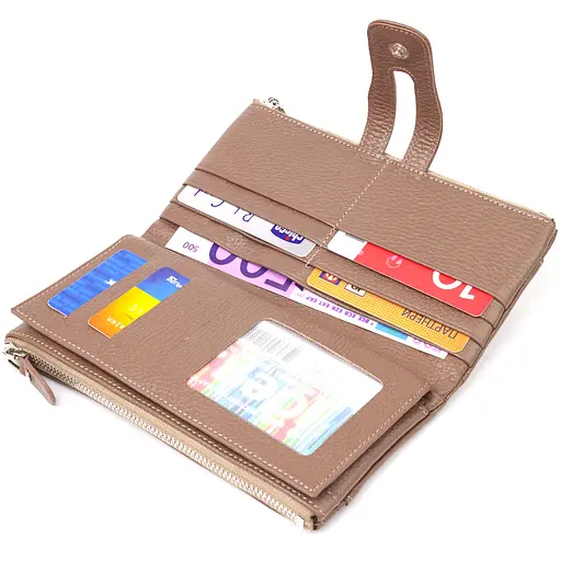 Женский кожаный кошелек Canpellini 19х9.5х1.5 см acs0025142 - фото 5