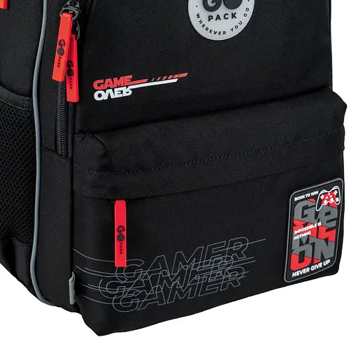 Рюкзак GoPack Education 182M Born To Win Чорний (GO26-182M-5) - фото 9