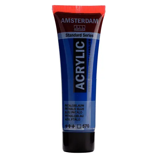 Краска акриловая AMSTERDAM (570) Синий ФЦ 20 мл Royal Talens - фото 1