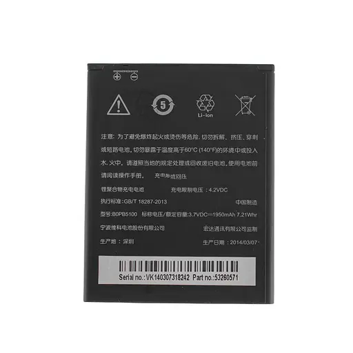 Акумулятор HTC Desire 516 - BOPB5100 - AAAA-Class - фото 3
