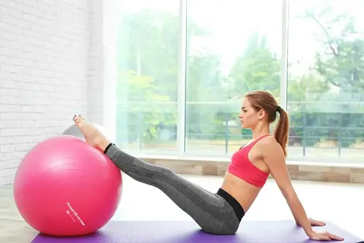 М'яч для фітнесу (фітбол) Power System PS-4011 Ø55 cm PRO Gymball Pink (4011PI-0) - фото 9