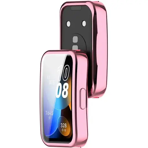 Чехол-накладка DK для Huawei Band 8 / 9 Silicone Face Case (016324) (pink rose) - фото 2