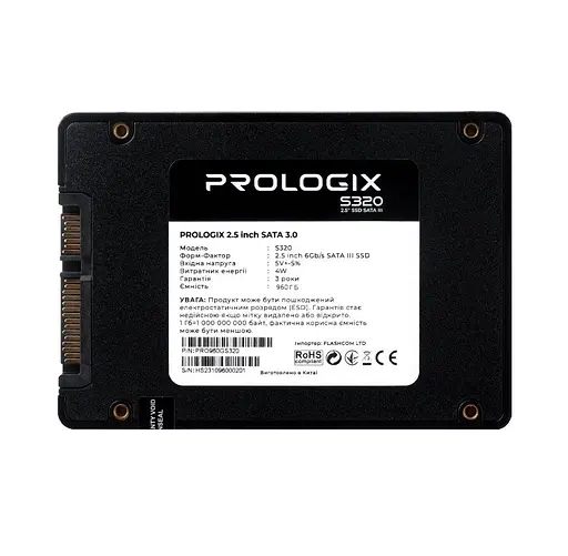 SSD диск 960GB Prologix S-360 2.5 SATAIII TLC - фото 2