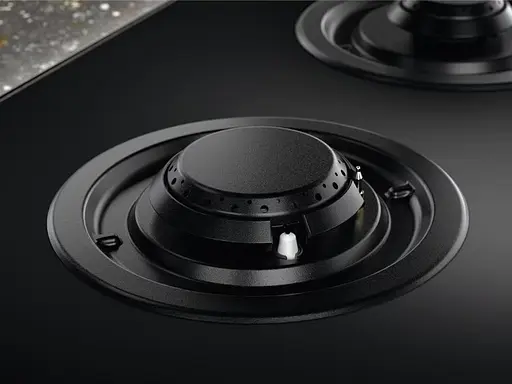 Варильна поверхня газова на склі Electrolux 75 см чугун електронне керування Hob2Hood чорний - фото 5