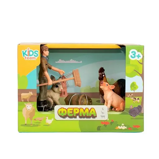 Детский игрушечный набор "Ферма" Q9899-T7_5 свинка, петушок, кролик - фото 2