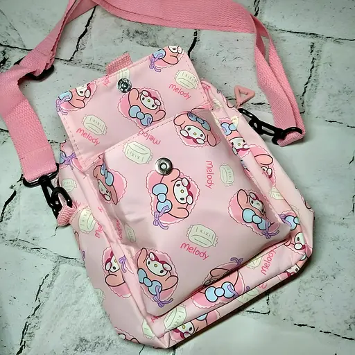 Детская сумка кросс-боди Куроми с подсветкой 20х16х6 см розовая (25-575) - фото 2