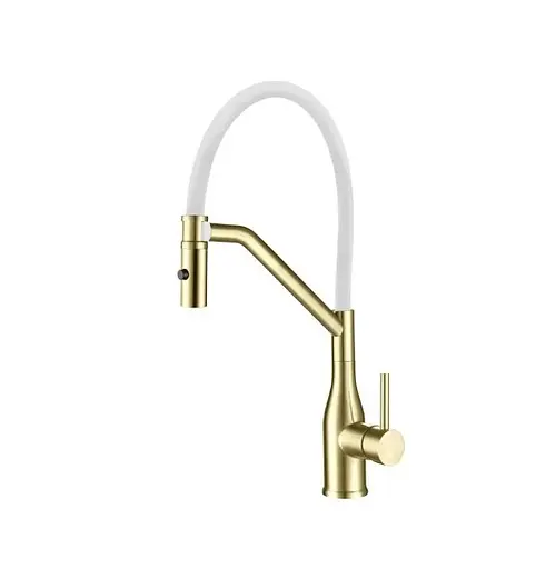 Смеситель для кухни Koer KI-70026-12 с белым силиконовым изливом (KR5212) - фото 1