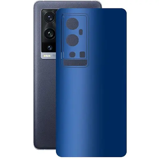 Захисна плівка StatusSKIN для Vivo X60t Pro Plus Корпус Вініл Синій матовий - фото 1