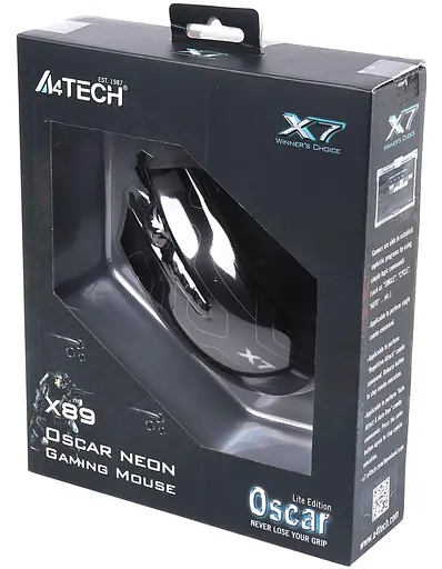 Мышь A4Tech X89 USB Black (X89 (Black)) - фото 5