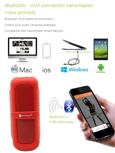 Bluetooth колонка NewRixing NR-2018 водонепроникна з FM-радіо - фото 2