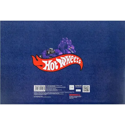 Тетрадь для рисования Kite Hot Wheels А4 24 листа рисунок 2 (HW24-242) - фото 2