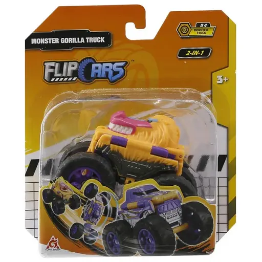 Машинка-трансформер Flip Cars 2 в 1 Монстр-трак Горила EU463875A-04