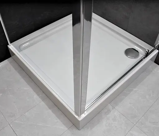 Душевая кабина Dusel A-516 90x90x190 шиншилла, Универсальная, матовый, хром, 90x90 - фото 3