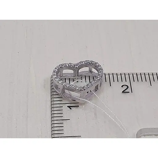 Серебряная подвеска Vegas Сердце с фианитами. 30047Р - фото 3