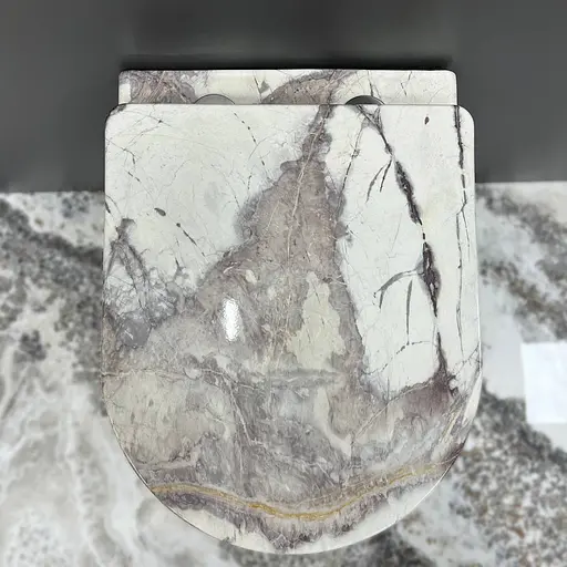 Подвесной унитаз VBI Vulcano sand VBI-020404, Мрамор - фото 4