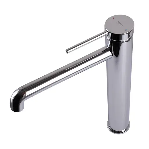 Змішувач для умивальника TOPAZ LOFT TLF 32203-H75-C хромований високий для ванної кімнати з двома шлангами - фото 4