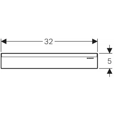 Декоративна накладка Geberit для душового елемента, хром 154.335.21.1 - фото 2