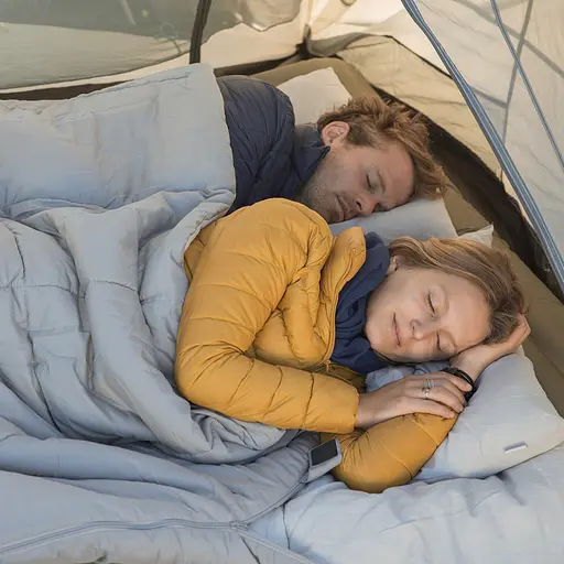 Спальний мішок двомісний Naturehike NH21MSD05 (Блакитний) - фото 7