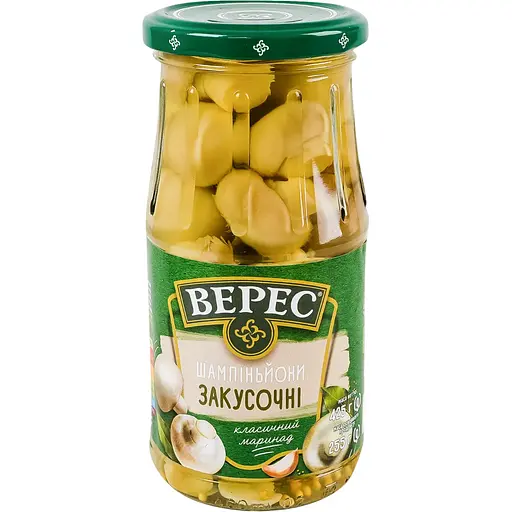 Гриби Верес шампіньйони закусочні 425 г