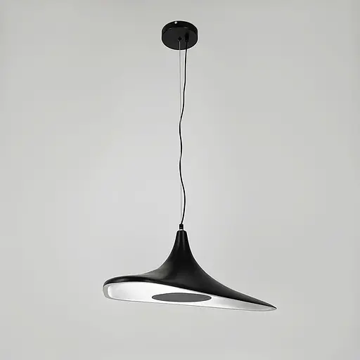 Светильник с уникальным чёрным динамическим плафоном 58х30 см | Line F | Ст. MJ260-600 BK - фото 4