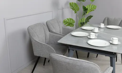 Стол Люкс серый глянец 1200/1800х800х760 серые ноги - фото 9