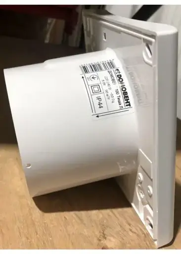 Вытяжной вентилятор Домовент 100 Тишина Л на подшипниках Белого цвета - фото 4