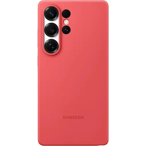 Оригінальний протиударний силіконовий чохол Samsung Silicone Case для Galaxy S25 Ultra Red EF-PS938CREGWW