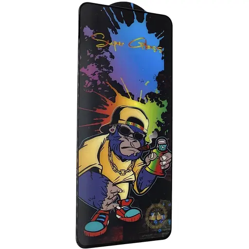 Защитное стекло DK Full Glue 3D Monkey для Samsung Galaxy S21 FE 5G G990 black