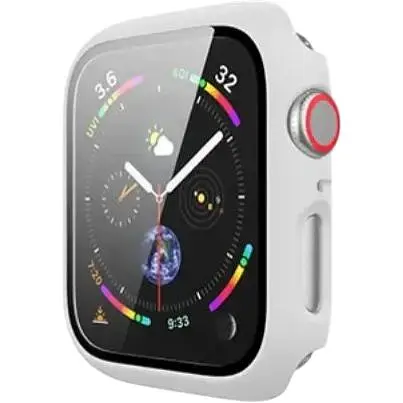 Чехол-накладка DK Пластик Soft-Touch Glass Full Cover для Apple Watch 38mm (white)