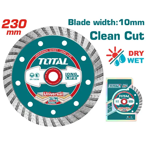 Алмазный диск Total Turbo универсальный 230х22.2 мм (TAC2132303)