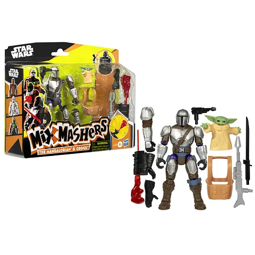 Игрушка-фигурка Hasbro MixMashers Star Wars Mando and Grogu (F9481_G0300) - фото 5