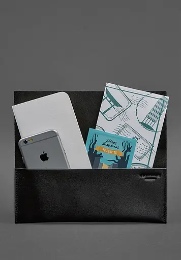 Шкіряний тревел-кейс Voyager 1.0 чорний - фото 3