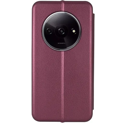Чохол-книжка Epik шкіряний Classy для Xiaomi Redmi A3 Бордовий - фото 3