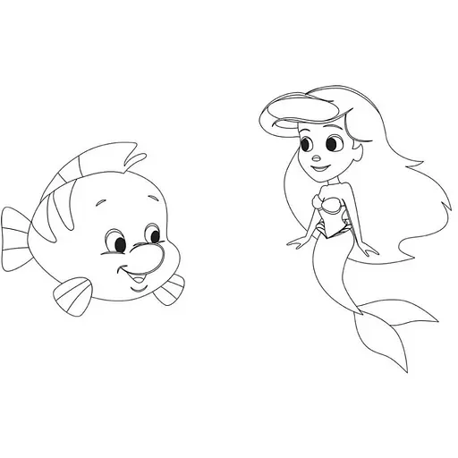 Розмальовка "Гра з кольором. Русалонька" Ранок 1426007 Disney Маля, 12 сторінок - фото 2