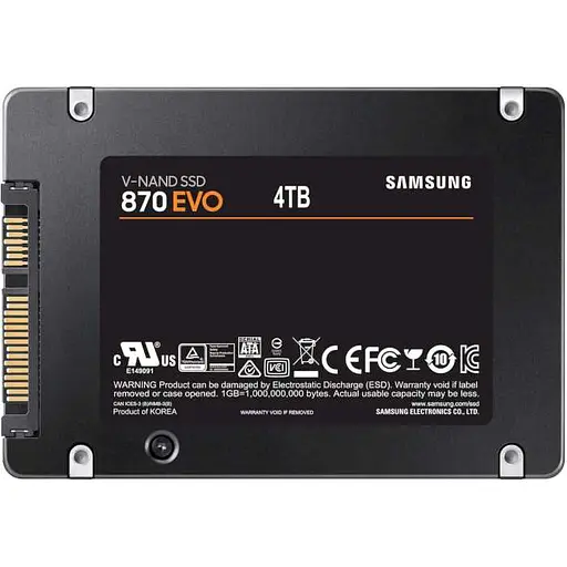 Накопитель SSD Samsung Sata 2.5" 4TB 870 EVO (MZ-77E4T0B/EU) - фото 5