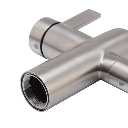 Смеситель для кухни на две воды Koer KI-72020-02 KR4797 Нержавеющая сталь - фото 6