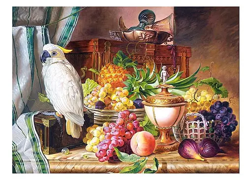 Пазл Castorland Натюрморт із фруктами та какаду Йозеф Шустер 3000 ел. (C-300143) - фото 2