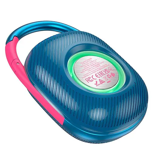 Акустика портативна Hoco HC17 Easy joy sports колонка з карабіном синя - фото 2
