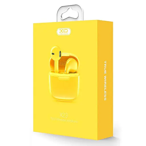 Блютуз Стерео Гарнитура XO-X23 TWS Желтый - фото 2
