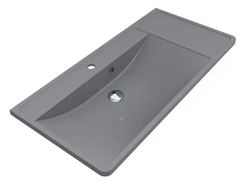 Умывальник Miraggio Sacramento mirastone gray 0000437, Серый - фото 2