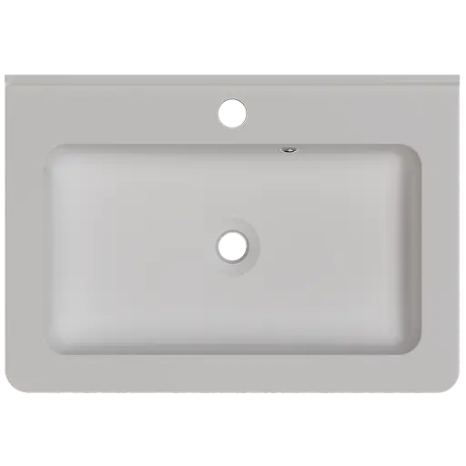 Раковина матова врізна Amidicon Passage 60 593x415 з литого каменю PASSAGE_60_MAT, Білий матовий - фото 4