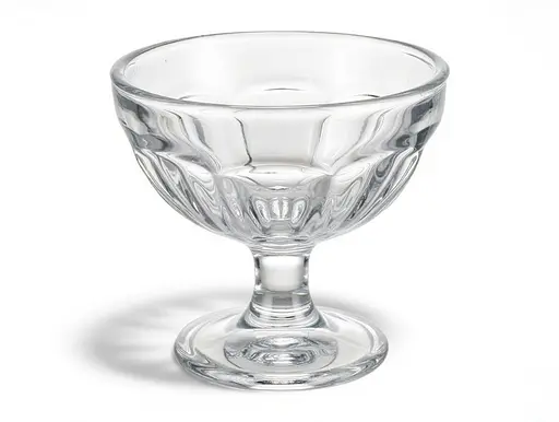 Набір креманок скляних Red Cherry рельєфні грані 200 мл 6 шт IC06 - фото 3