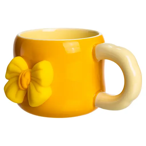 Чашка фарфоровая Yiwu с магнитом 400 мл оранжевый с бежевым Yiwu FM-52B - фото 3