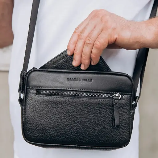 Сумка через плечо Grande Pelle компактная вертикальная 13.5х19.5х6 см sum0028305 - фото 5