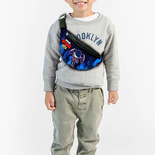 Сумка-бананка дитяча бравл старс з принтом Spike, 32х15см, для хлопчика, сумка через плече (00578)