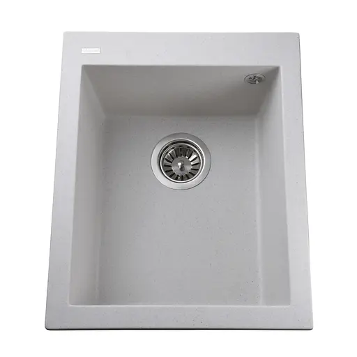 Гранітна мийка Globus Lux Lama перлина 410x500 мм, Сірий - фото 1